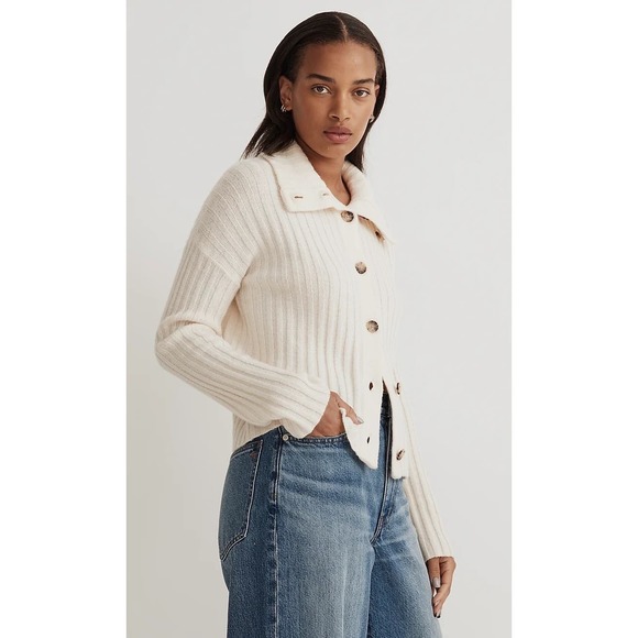 Madewell Oversize-Collar Cardigan Sweater - Picture 10 of 10